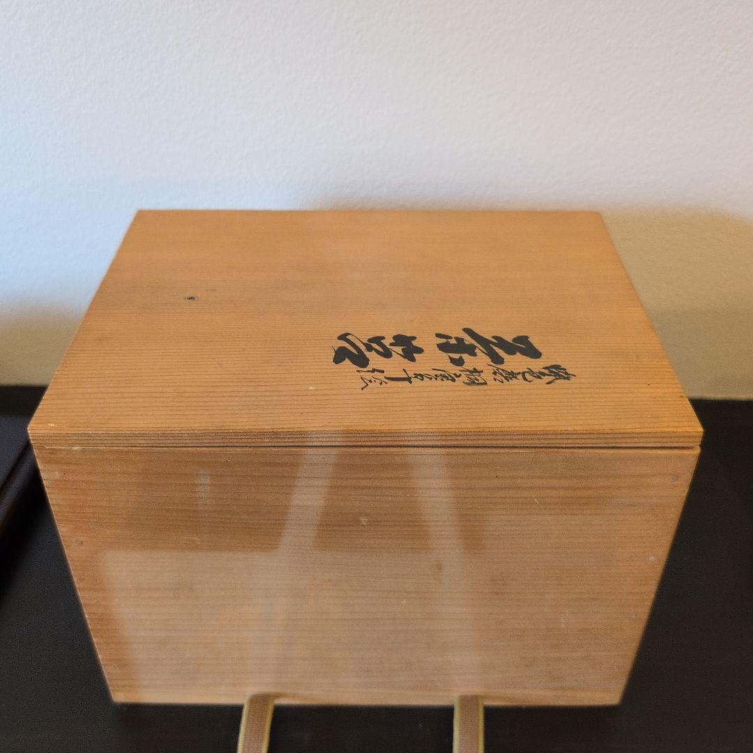 蝋色磨 桐唐草蒔絵 茶箱 共箱付 真作 茶道具