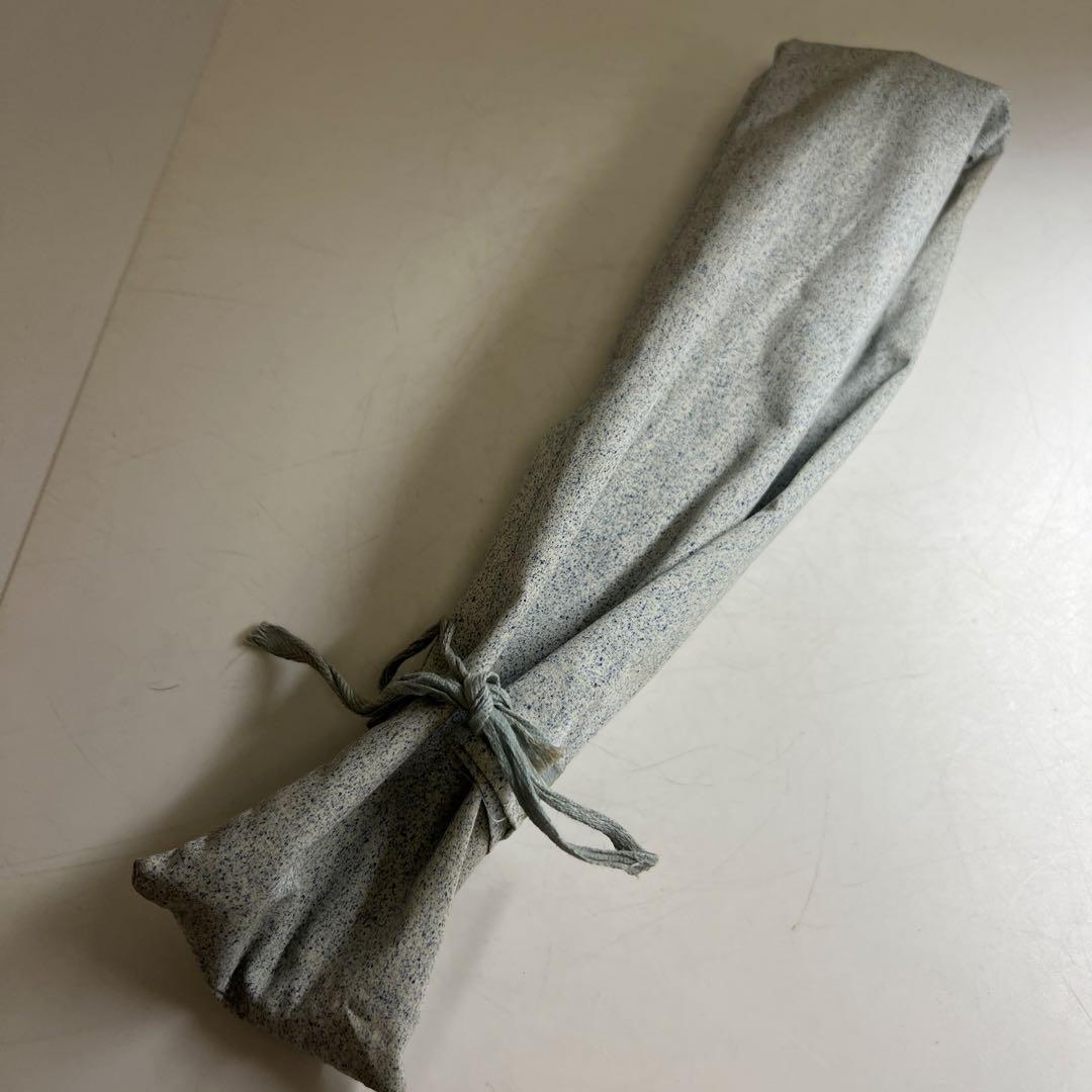 中国古玩　木製大扇子　33.3㎝/63g 東Y8-0324☆2F