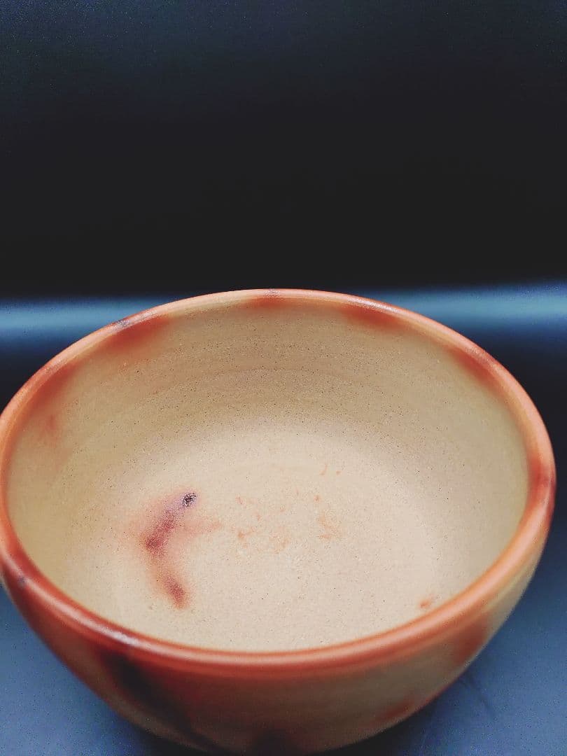 4-601 備前緋襷茶碗　備前焼　茶碗　工芸品　陶芸　陶器