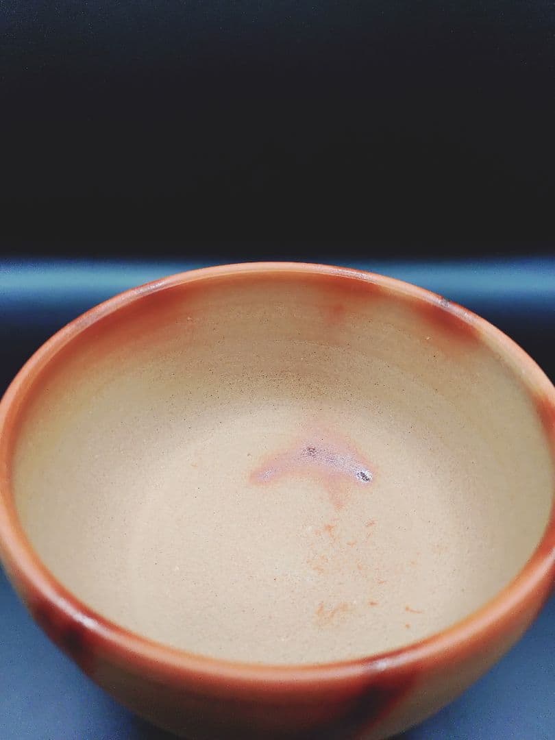 4-601 備前緋襷茶碗　備前焼　茶碗　工芸品　陶芸　陶器