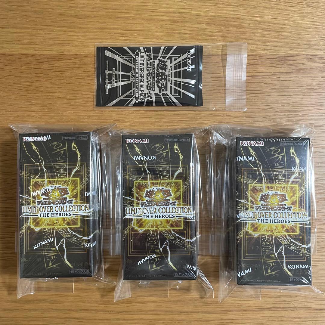 遊戯王 THE HEROES シュリンク付3Boxとプロモパック