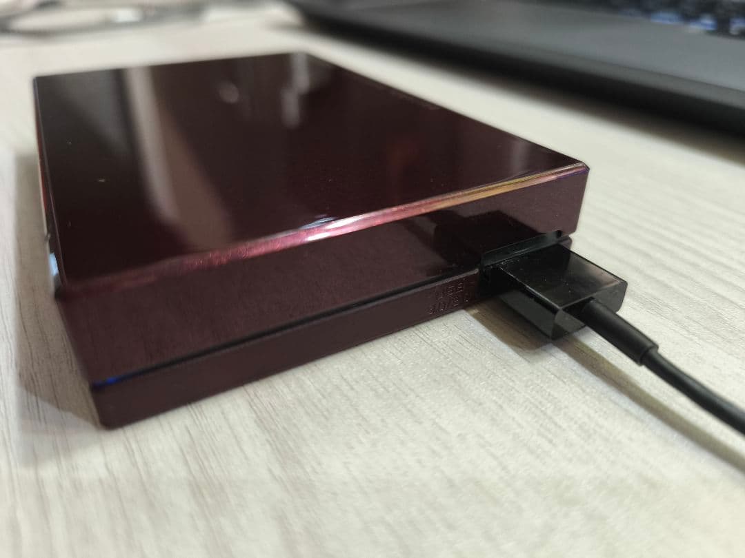 IODATA　HDPC-UT2DBBR　ハードディスク　2TB　[ボルドー]