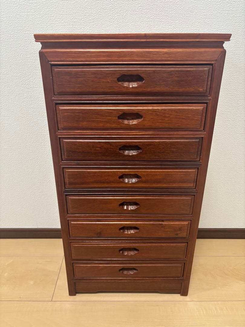 唐木家具 小物入れ 引き出し タンス 花梨無垢材 小箪笥 モダン 和風