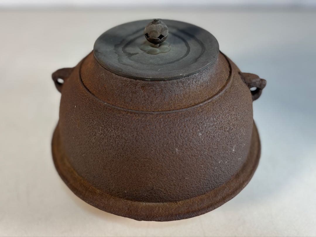 茶道具 風炉釜 茶釜 鬼面鉄風炉釜 茶道具