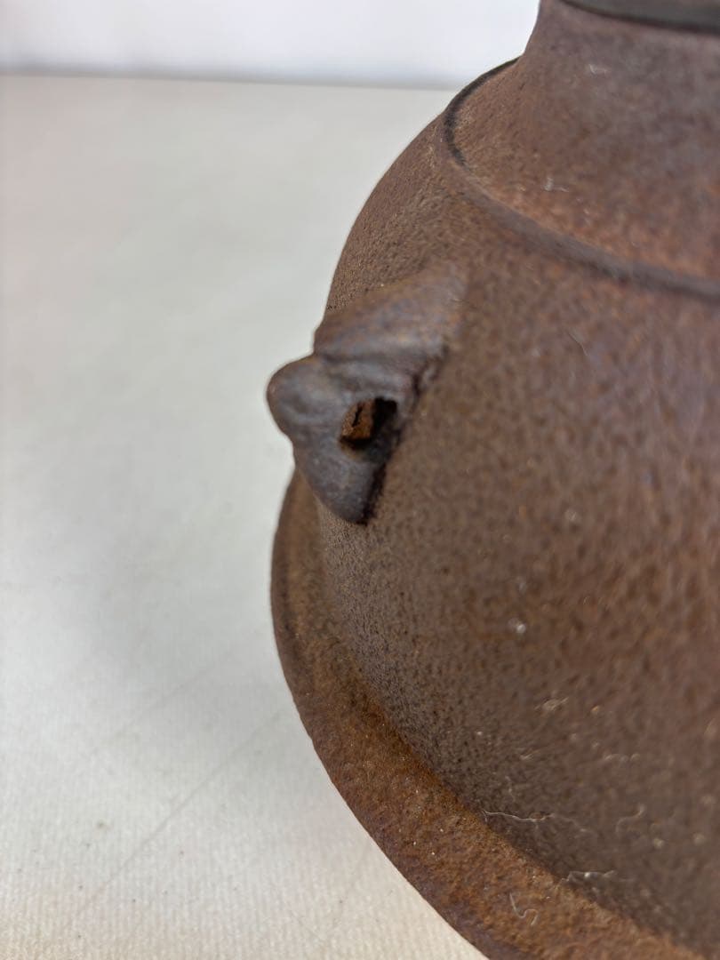 茶道具 風炉釜 茶釜 鬼面鉄風炉釜 茶道具