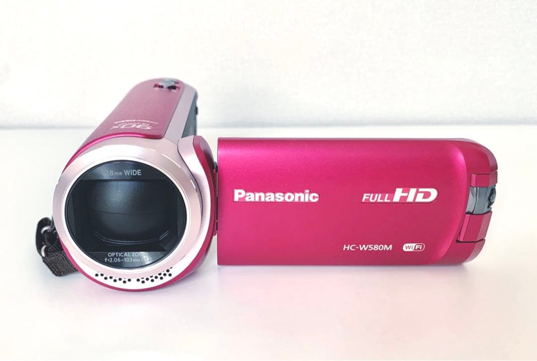 極美品◾️Panasonic HC-W580M ピンク ビデオカメラ フルHD