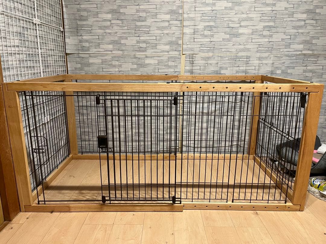 Richell 犬用ケージ 木製フレーム　小型犬　中型犬　大型犬
