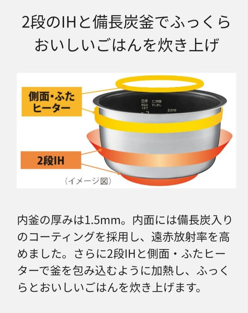 Panasonic IHジャー炊飯器 2025年製 SR-FE101