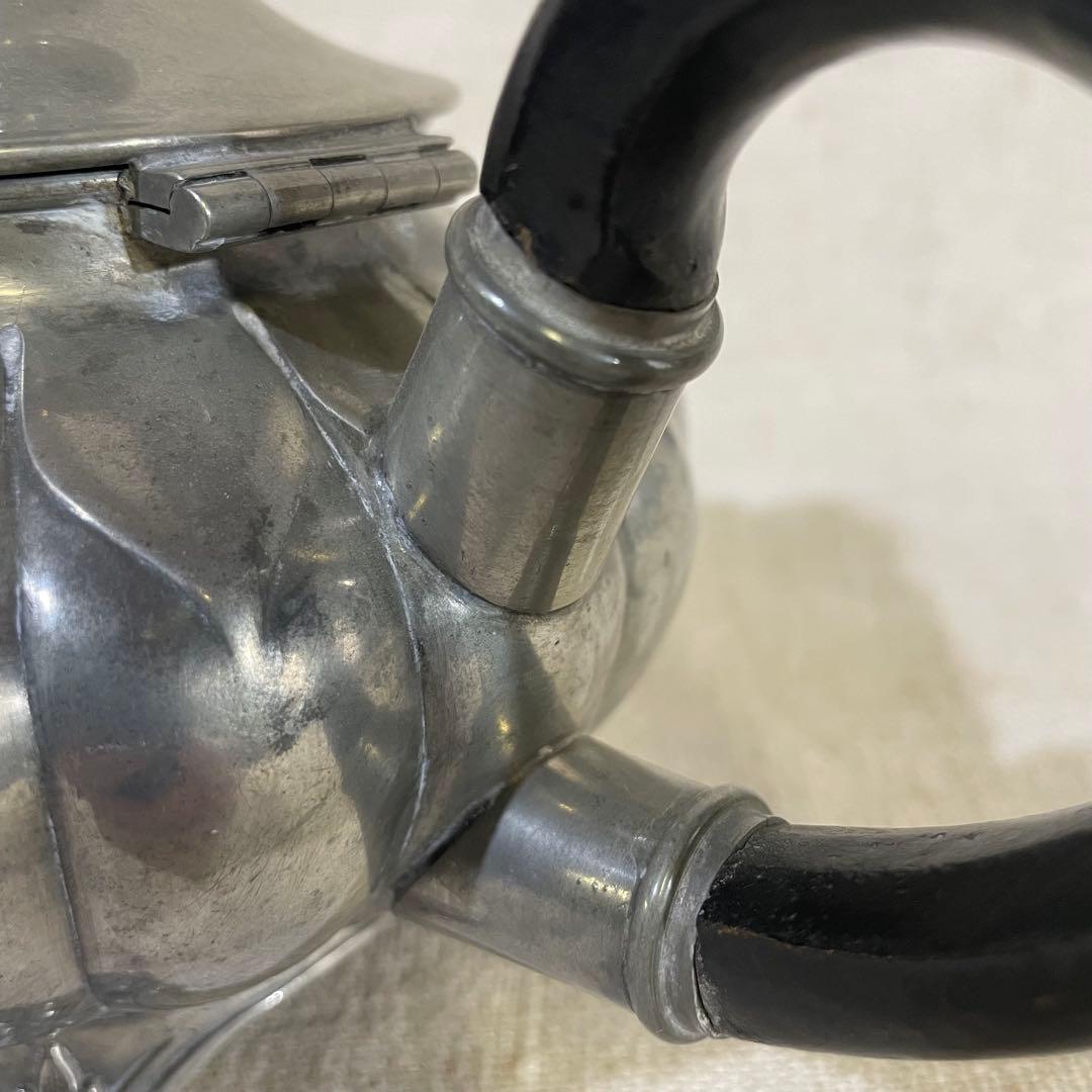 イギリス アンティーク ピューター TEA POT Sheffield 英国
