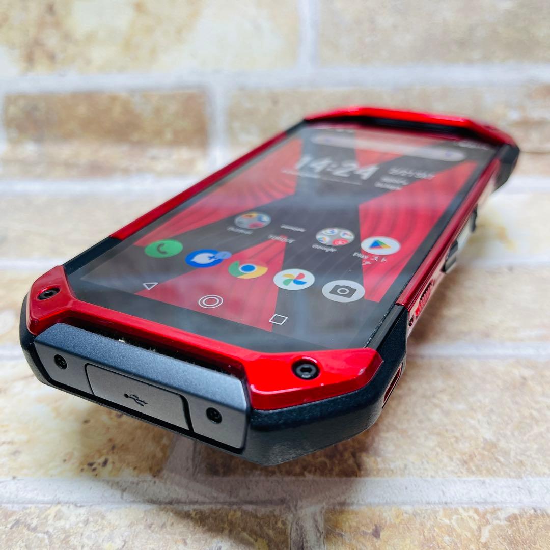 SIMフリー TORQUE 5G 128GB レッド 高耐久スマホ 動作良好