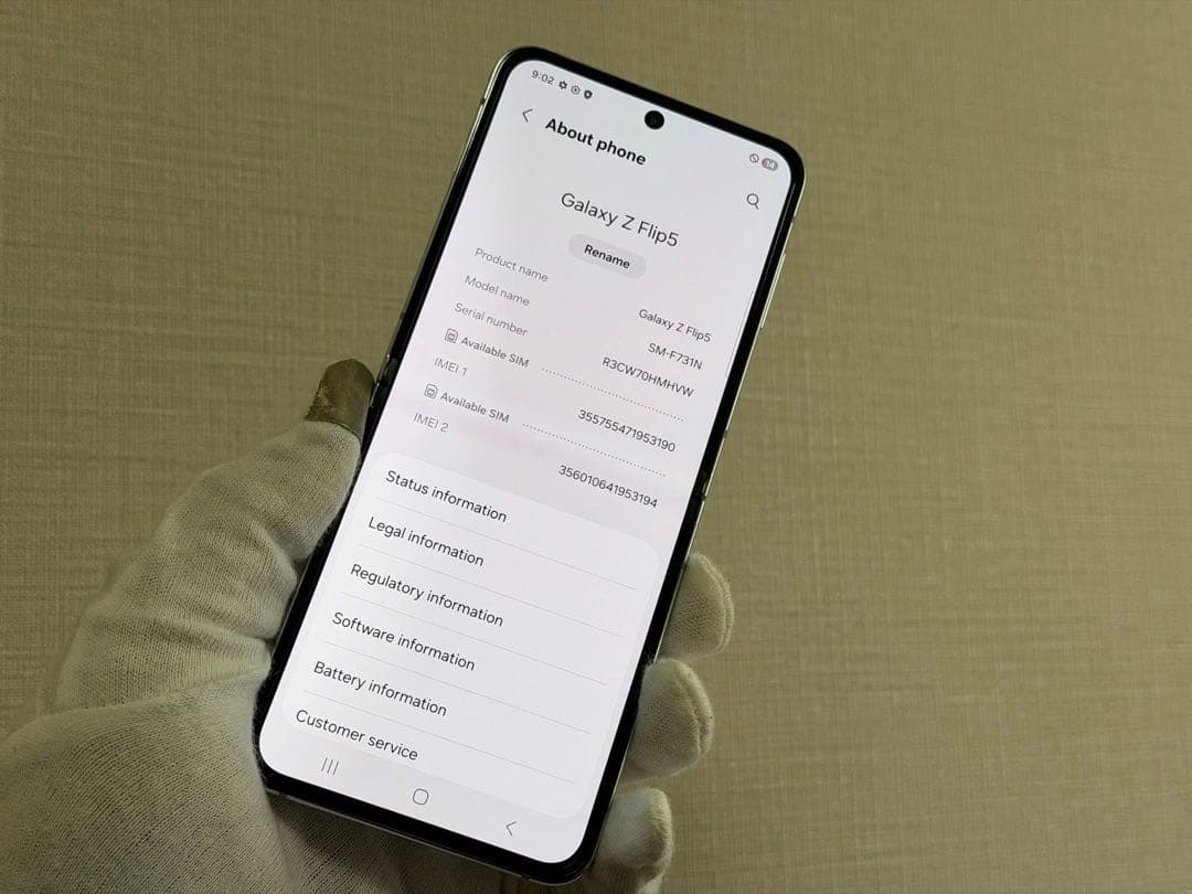 スマートフォン本体 Galaxy Flip5 512GB Mint-Sim Free