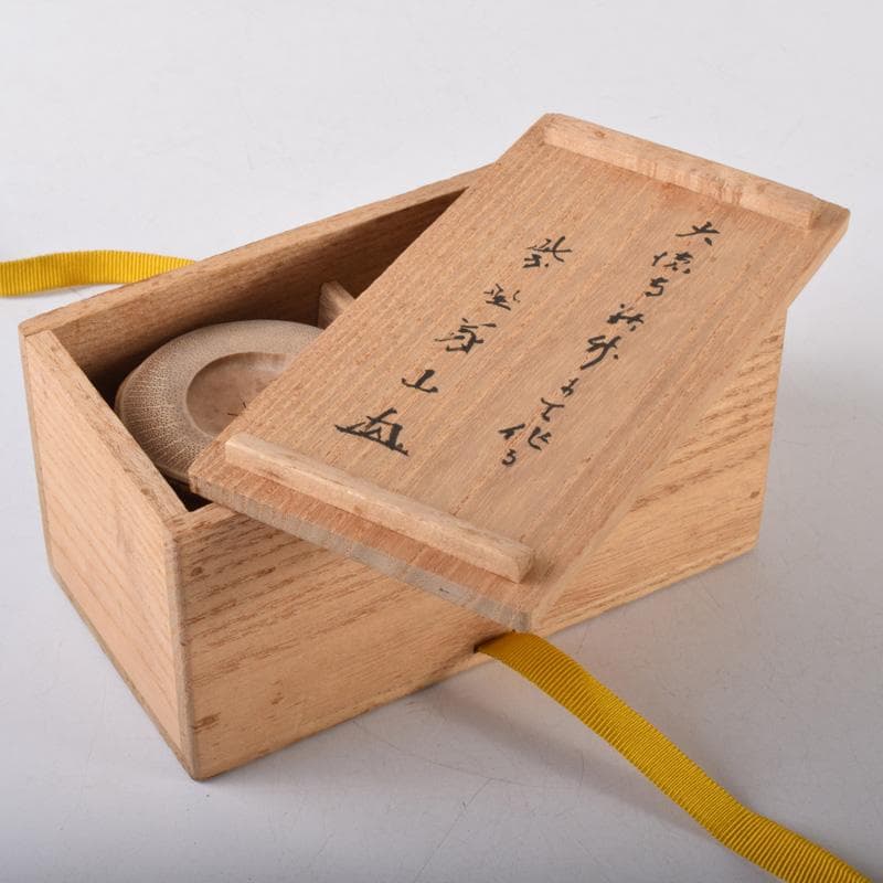 茶道具　紫野　上田義山作　竹蓋置　一双　共箱　V　8083