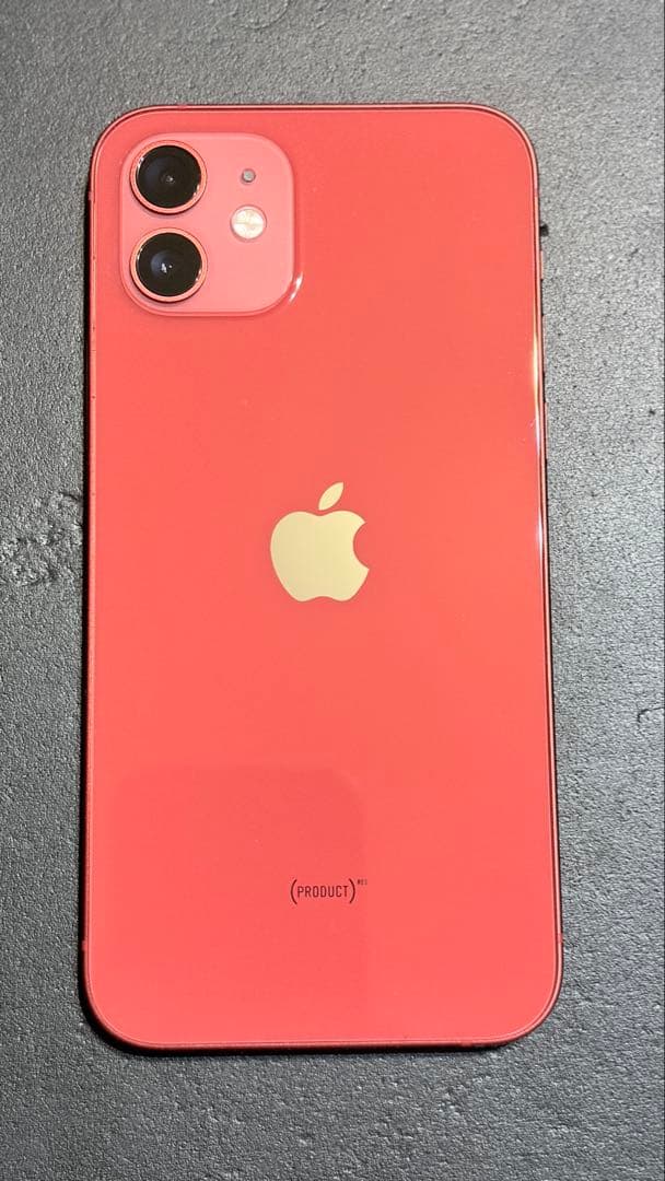 【美品】Apple iPhone 12 レッド 本体 充電ケーブル付