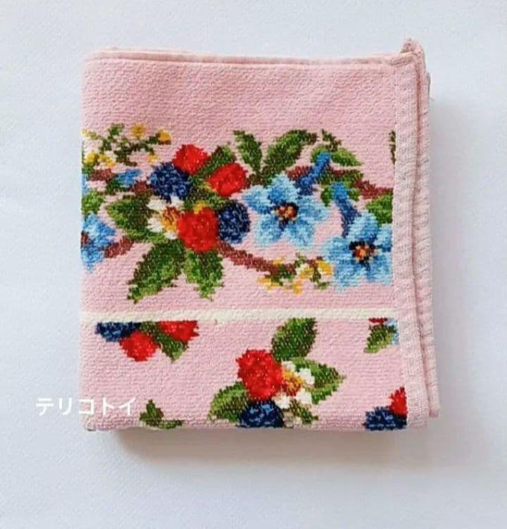 【B品】FEILER　フェイラー　ボージャルダン　ピンク　ハンドタオル　未使用