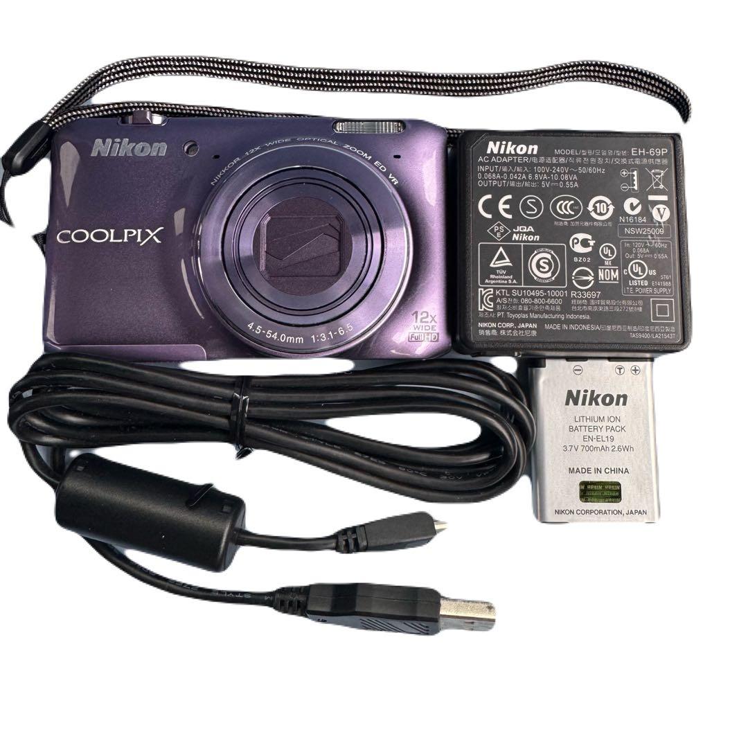 【美品】Nikon COOLPIX S6400 パープル　動作確認済