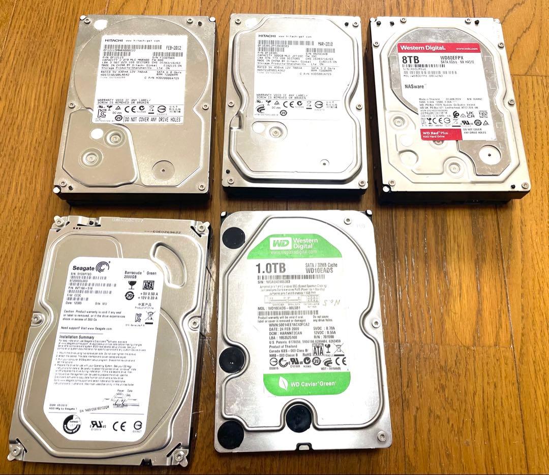 動作確認済 WD Red Plus 8TB WD80EFPX 内蔵HDD