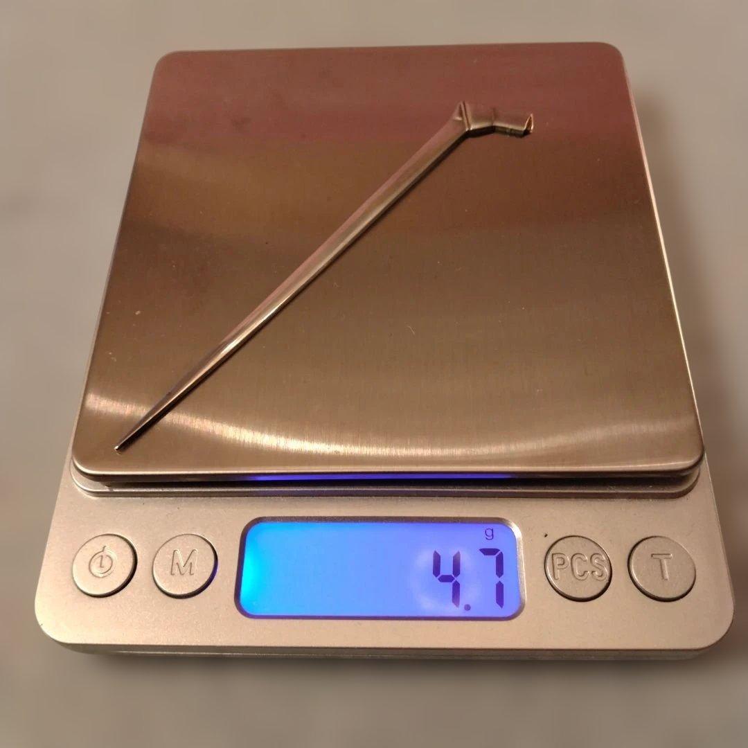 ごろべい　銀製　楊枝　5本組　箱なし　23.5g