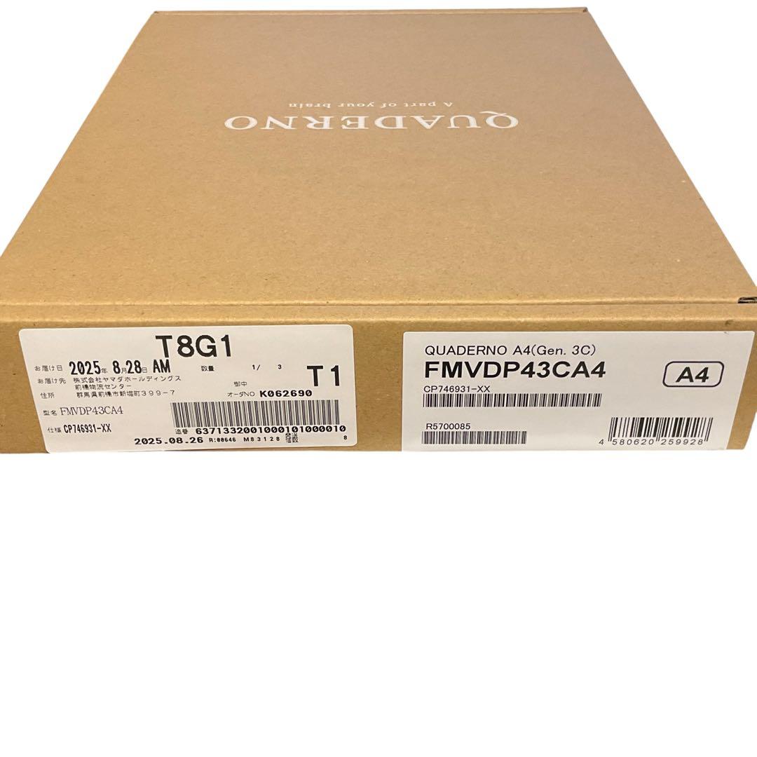 【2025年9月購入(数度使用)】QUADERNO A4（Gen.3）クアデルノ