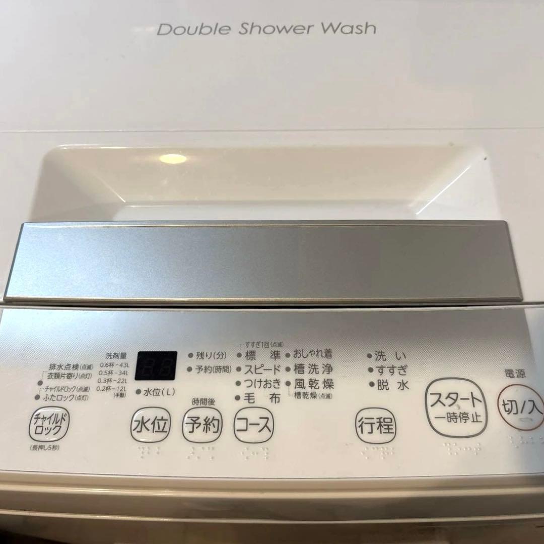 2023年製 東芝 洗濯機 4.5kg AW-45GA2 (W) ホワイト