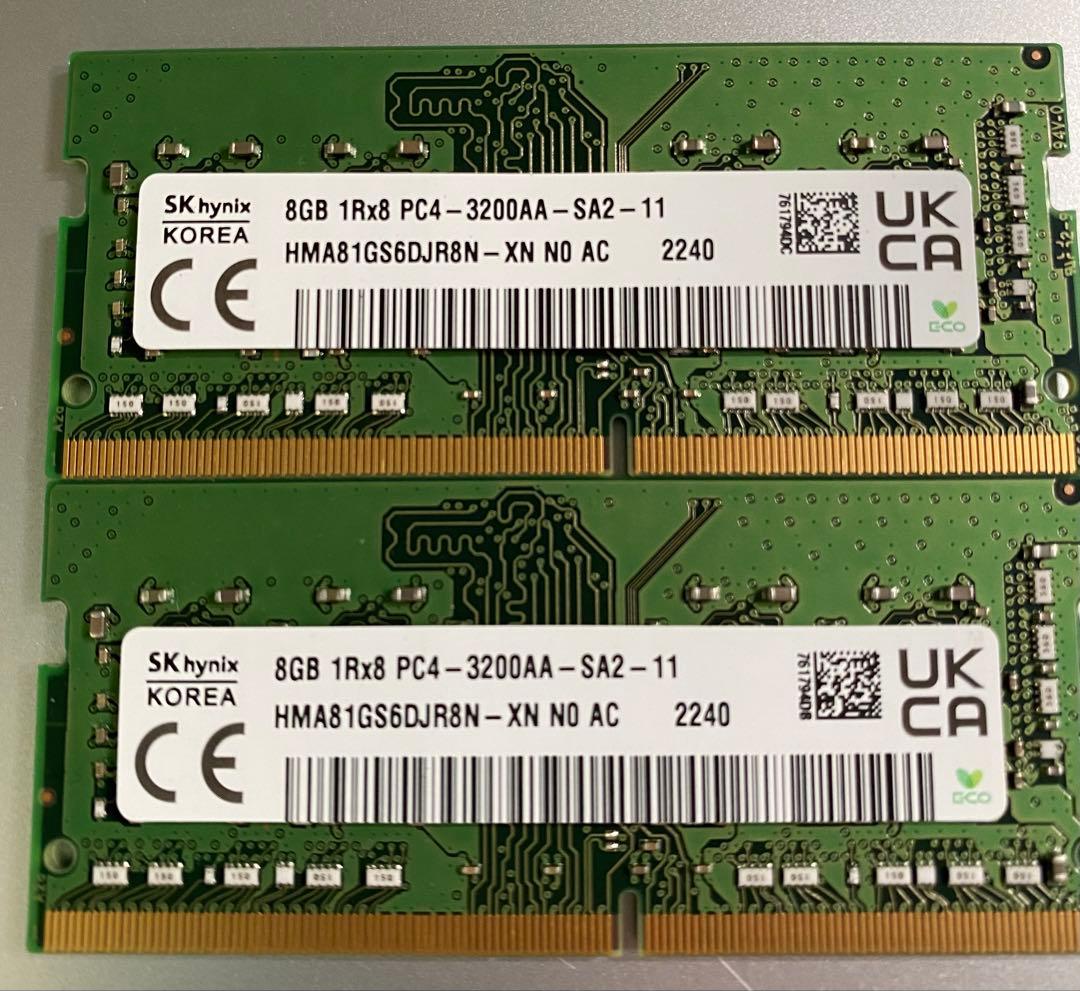 SK hynix (8GBx2)PC4-3200AA メモリ 16GB