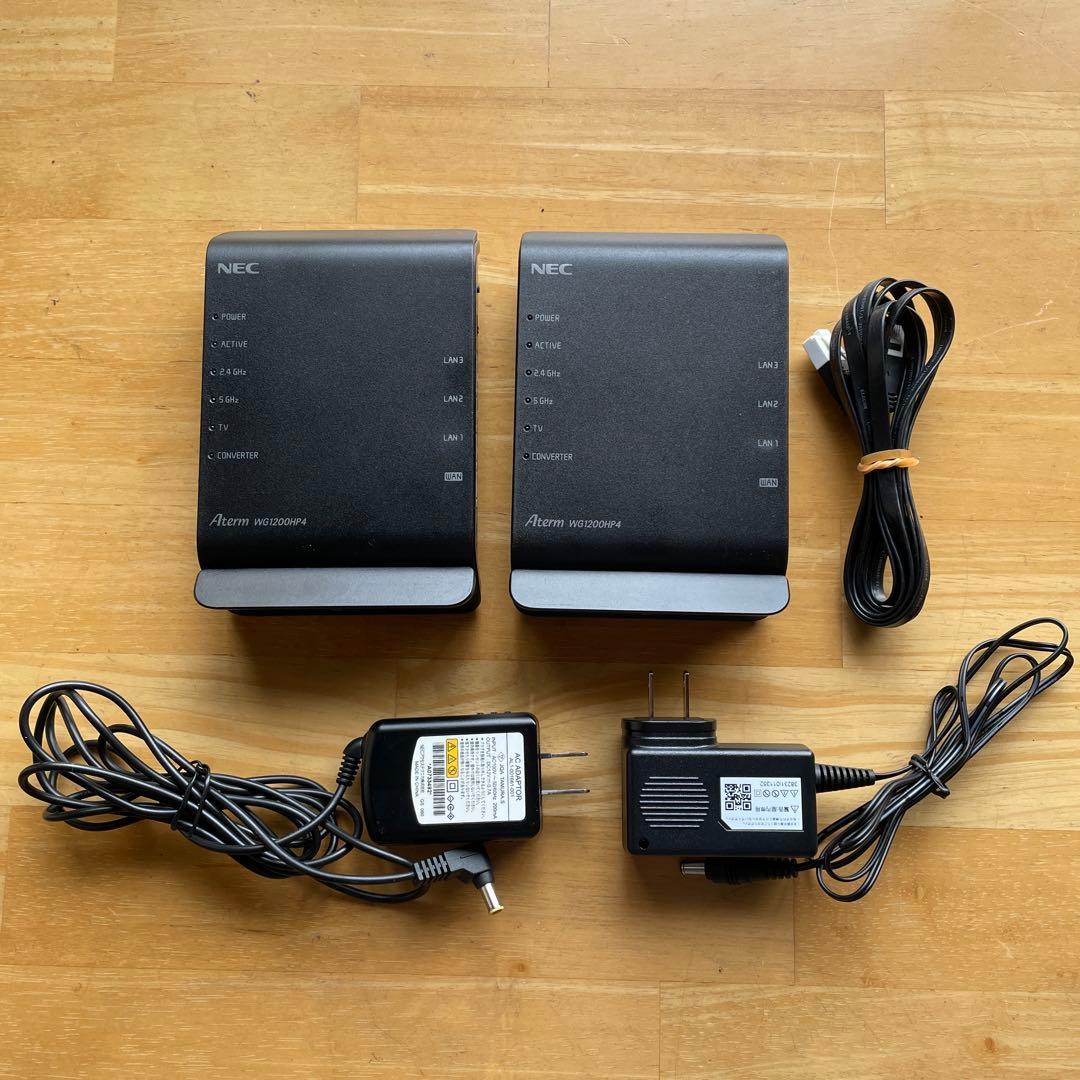 ⭐️2台セット⭐️NEC Aterm WG1200HP4無線LANルーター 中古
