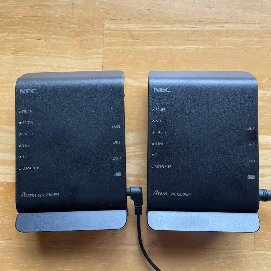 ⭐️2台セット⭐️NEC Aterm WG1200HP4無線LANルーター 中古