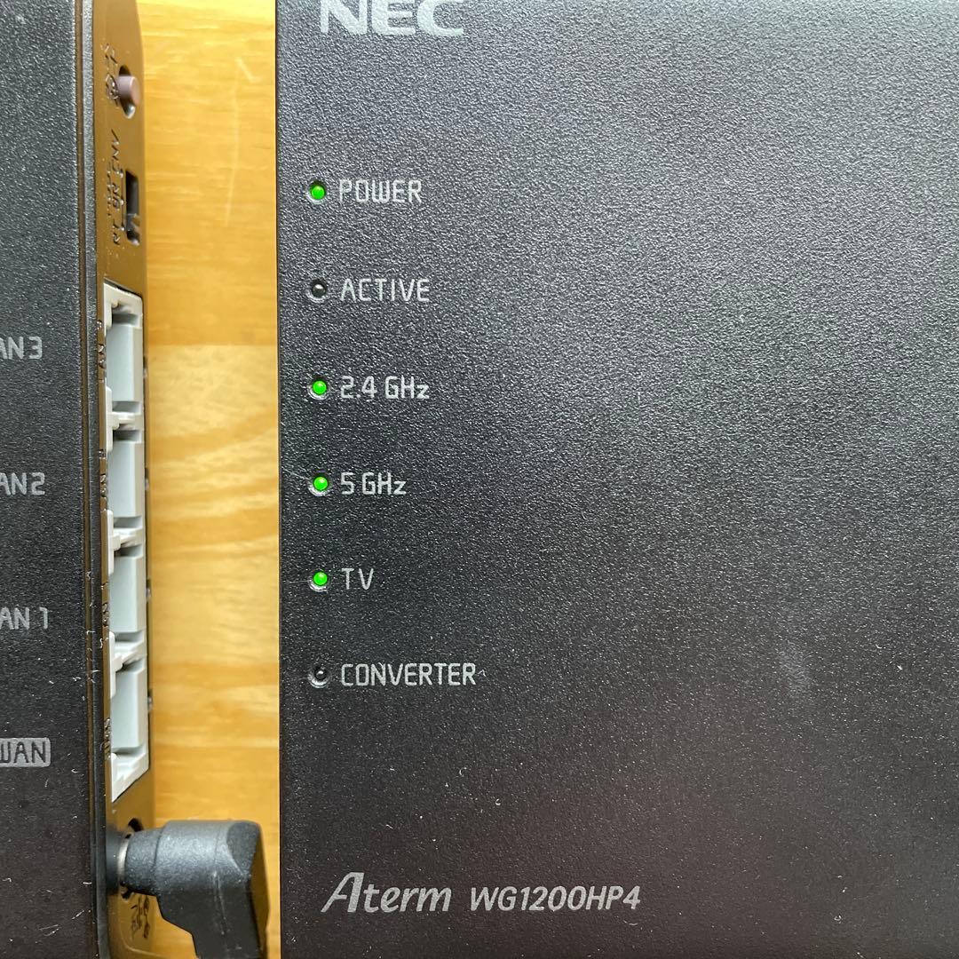 ⭐️2台セット⭐️NEC Aterm WG1200HP4無線LANルーター 中古