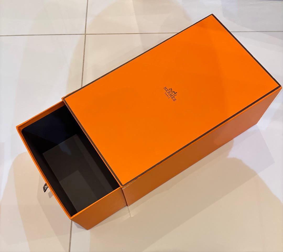 HERMES オレンジボックス セット　エルメスの箱9個シャネル箱大1個