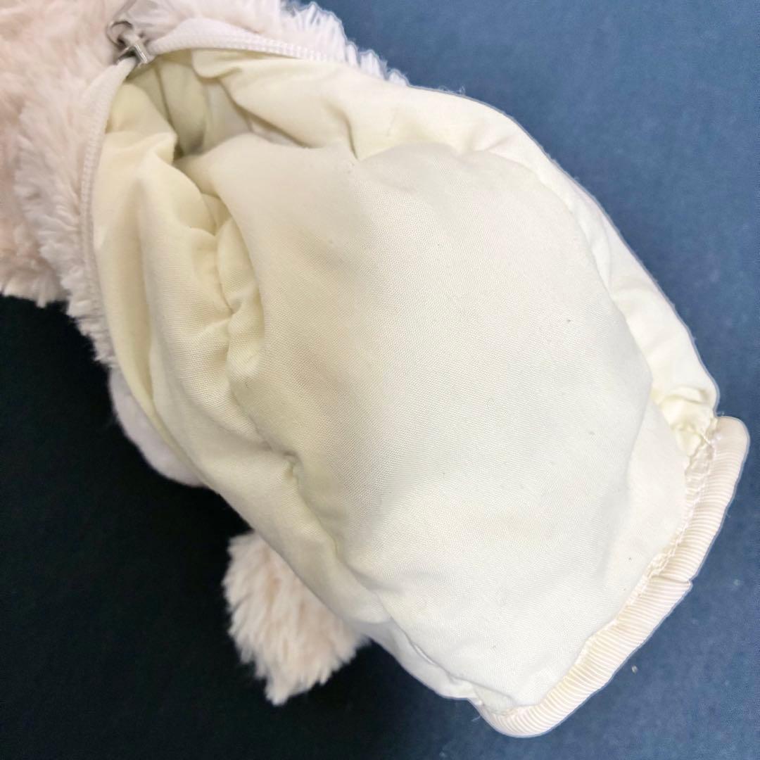 【美品】NICI ニキ シロネコ しろねこ 白猫 ペンケース 筆箱　ぬいぐるみ