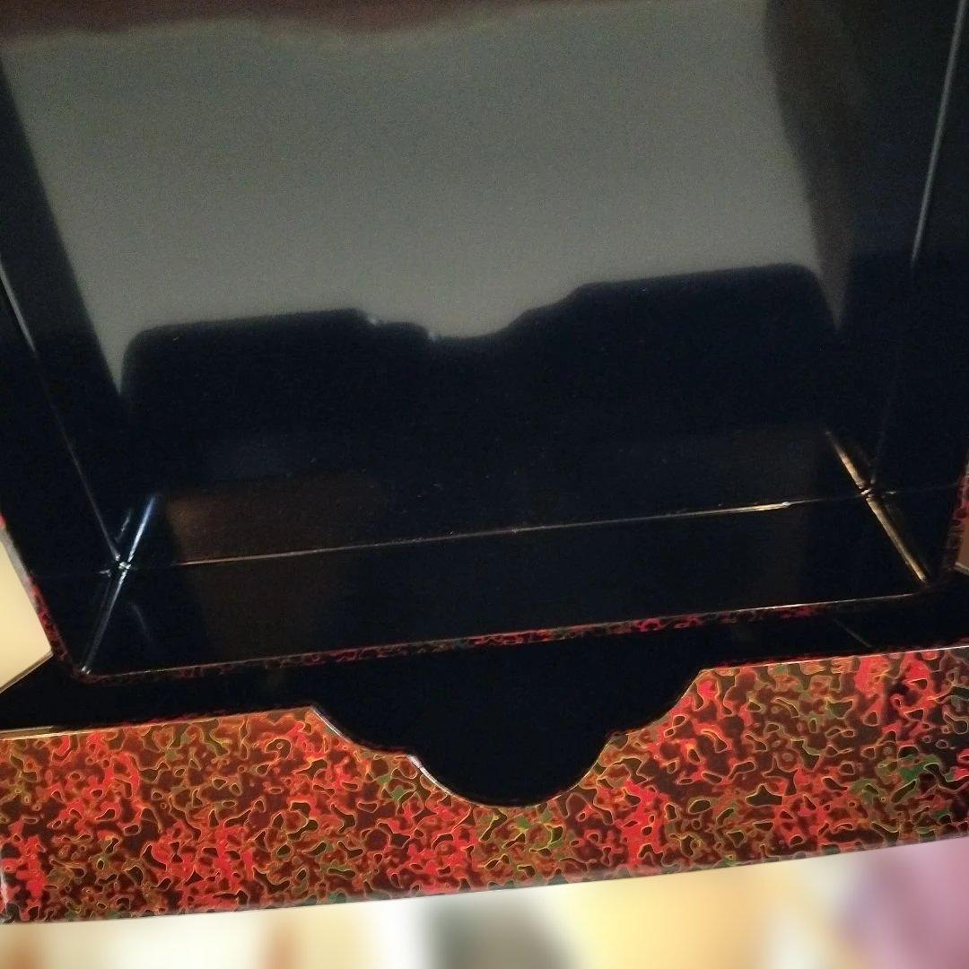 漆器 津軽塗 硯箱 小物入れ 天然木 文箱　工芸 未使用