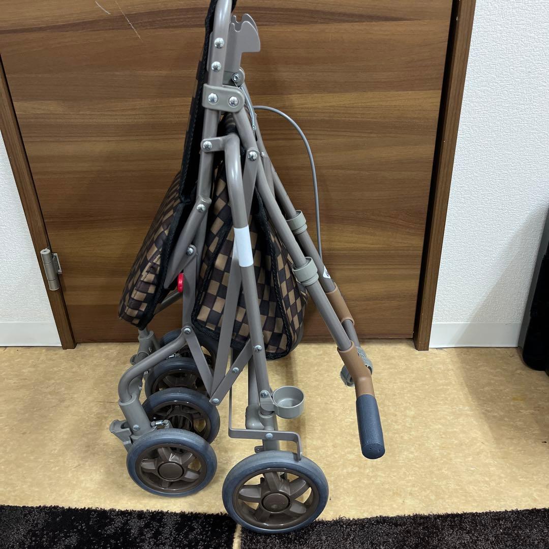 サニーウォーカー AW-Ⅲ ブラウン　シルバーカート 手押し車　美品