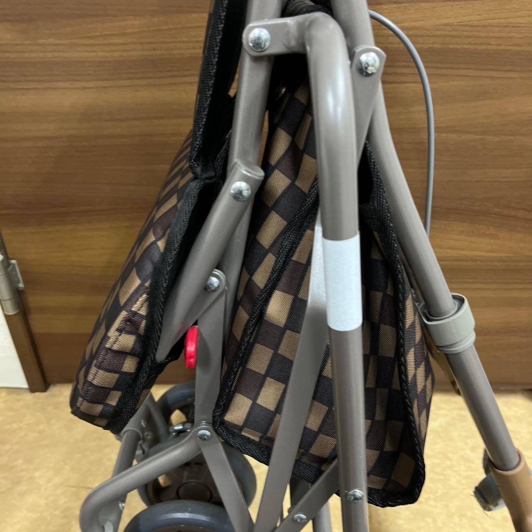 サニーウォーカー AW-Ⅲ ブラウン　シルバーカート 手押し車　美品