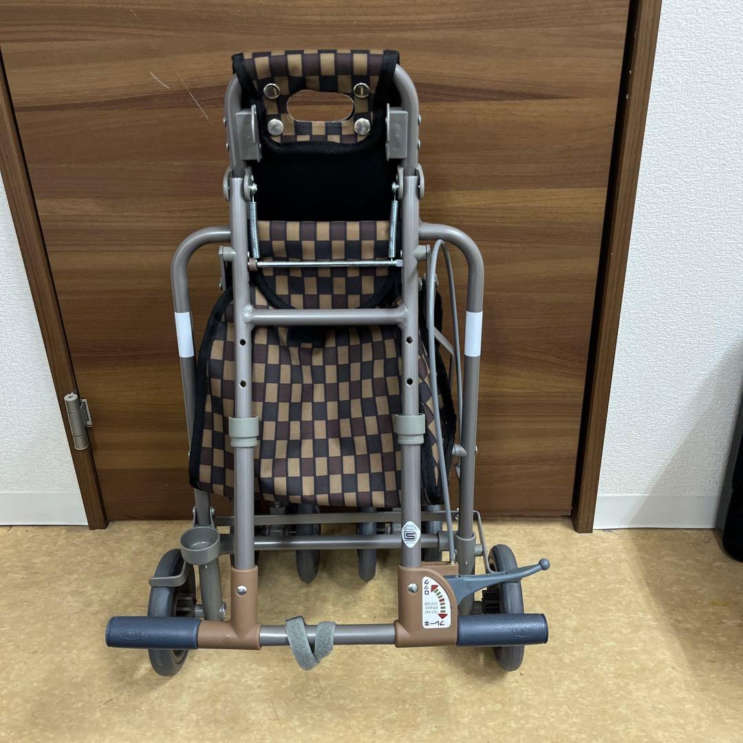 サニーウォーカー AW-Ⅲ ブラウン　シルバーカート 手押し車　美品