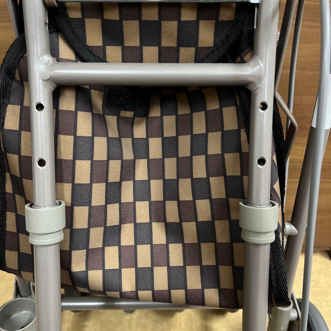 サニーウォーカー AW-Ⅲ ブラウン　シルバーカート 手押し車　美品