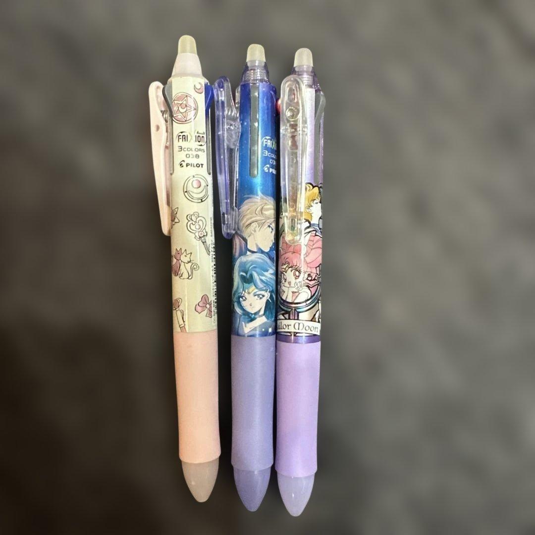 セーラームーン　フリクション　Pilot Frixion 3本セット　ボールペン
