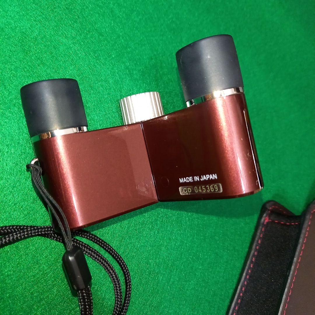 日*4様 ニコン　Nikon　双眼鏡　４×１０　10　赤　ボルドー　ワインレッド