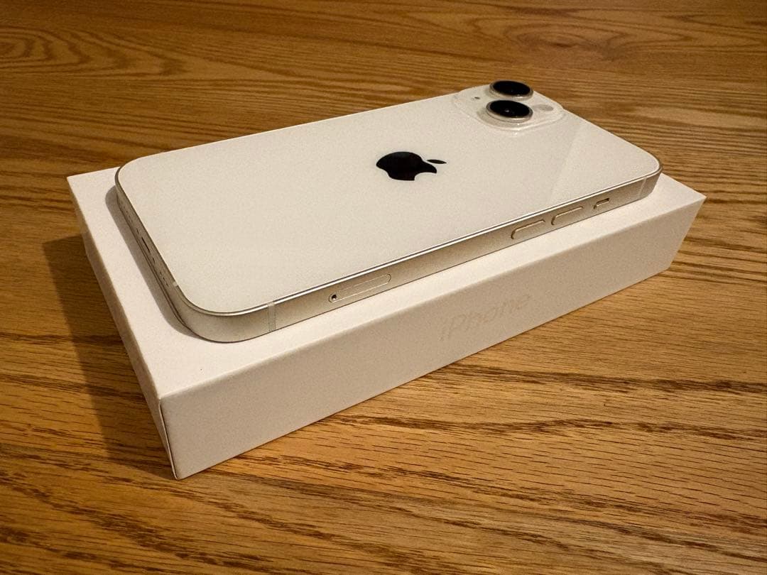 ☆極美品☆Apple iPhone14スターライト 128GB アップルストア版