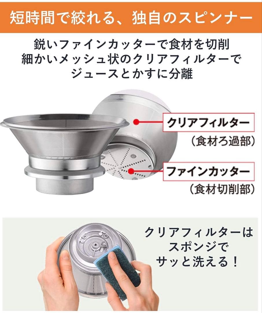 パナソニック ジューサー 高速 レシピブック付 レッド MJ-H200-R 赤