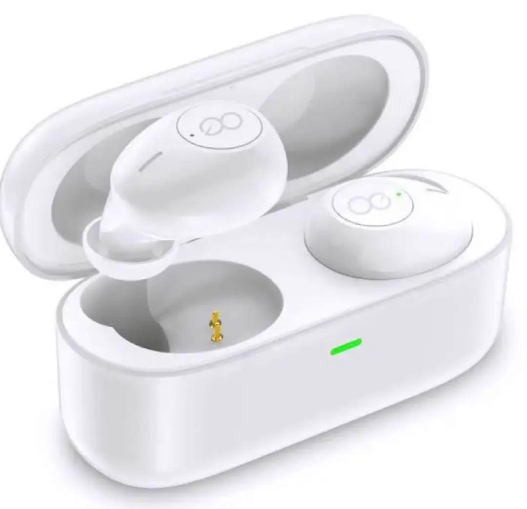 Bluetooth イヤホン 完全ワイヤレスイヤホン ホワイト ワイヤレス 軽量