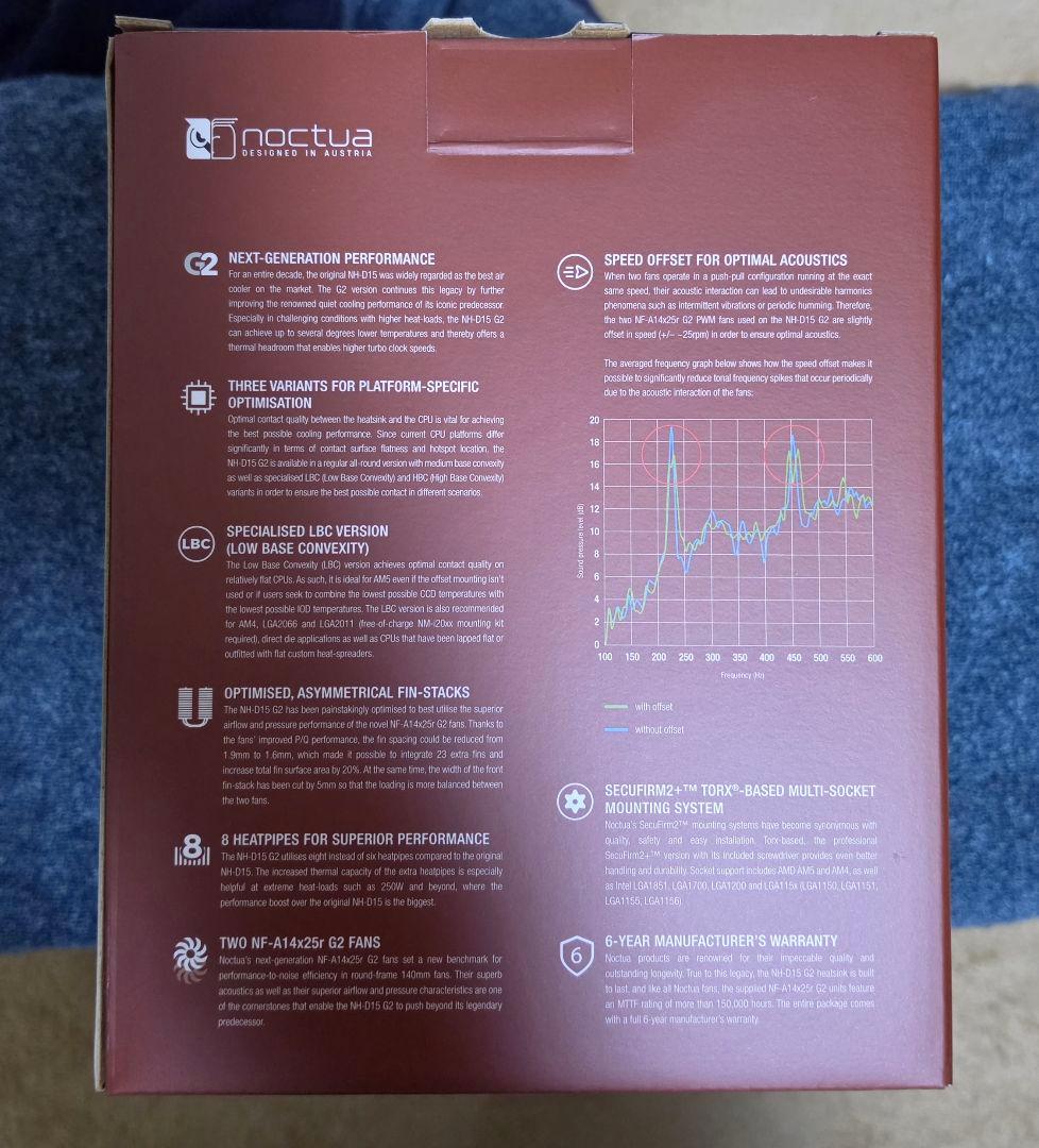 【美品】Noctua NH-D15 G2 LBC / AM5最適化モデル /
