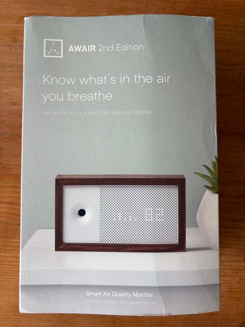 AWAIR 2nd Edition 空気質モニター（動作確認済み）