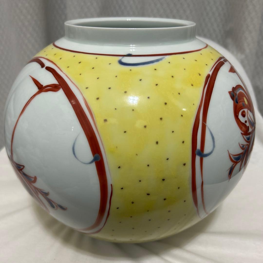 小野祥瓷　柘榴の花瓶　琥山窯　ざくろ　壺