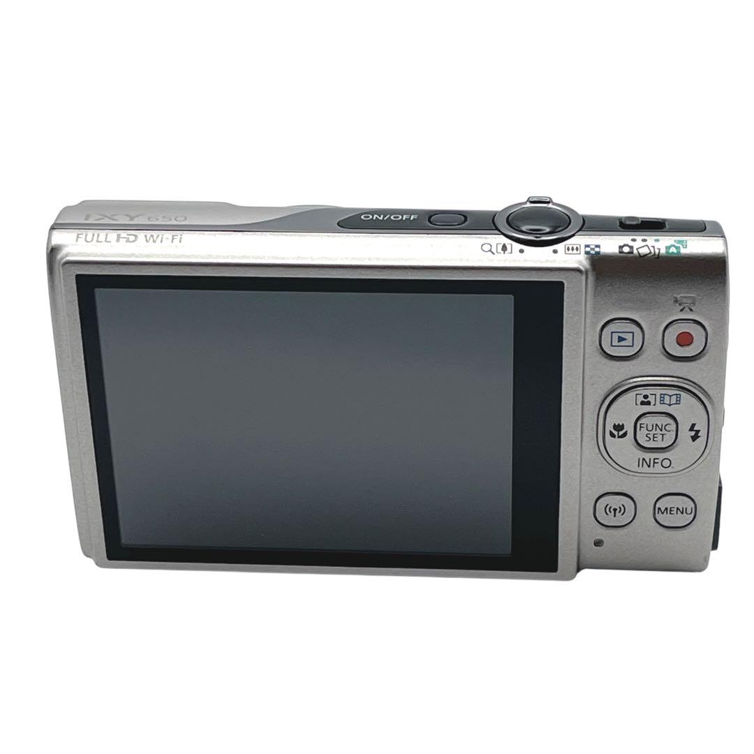美品 Canon IXY 650 シルバー デジカメ Wi-Fi対応 充電器付
