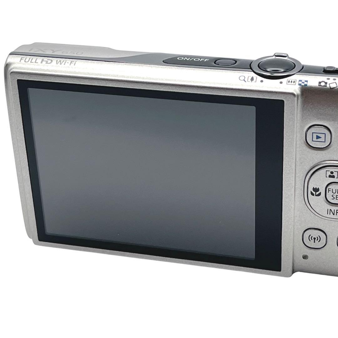 美品 Canon IXY 650 シルバー デジカメ Wi-Fi対応 充電器付