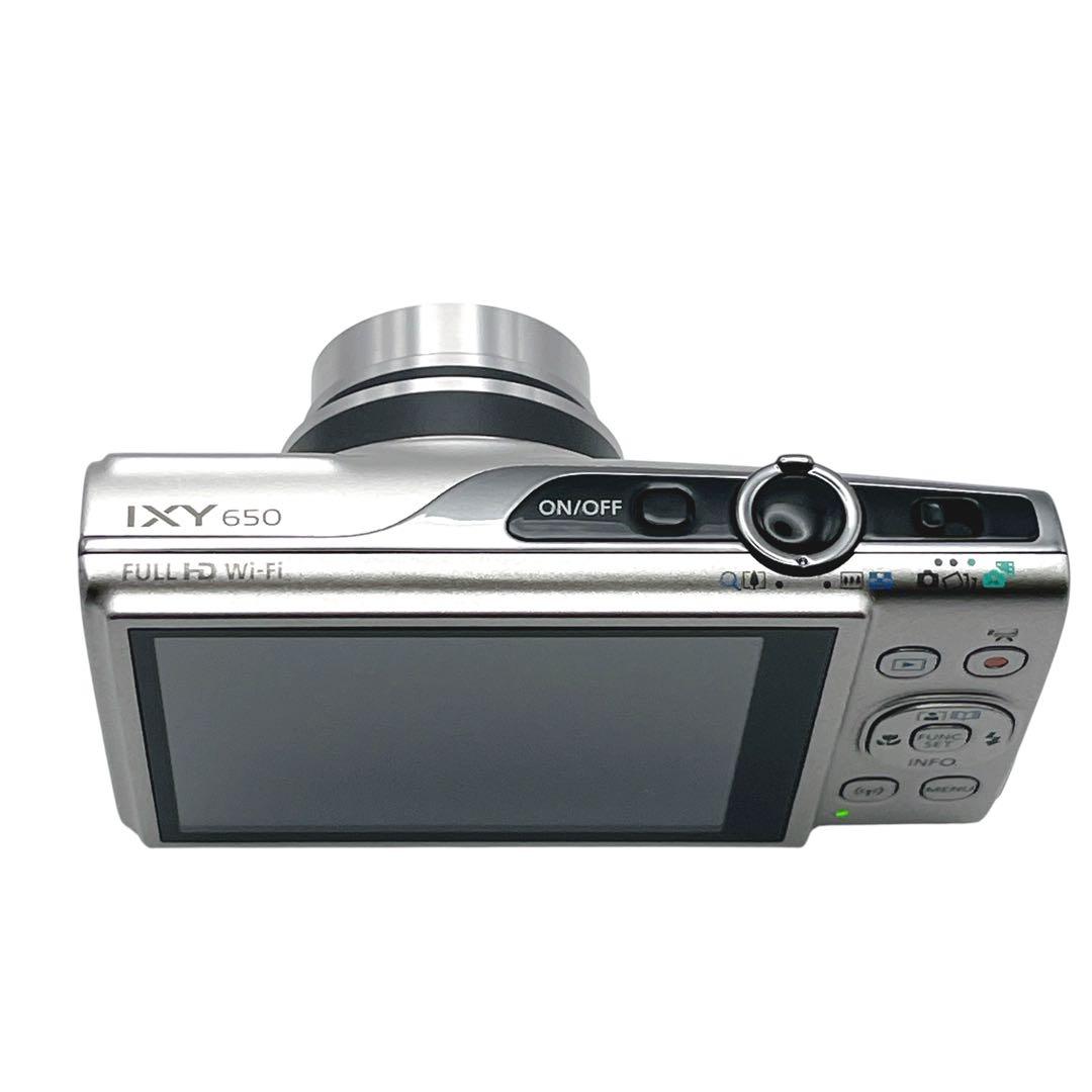 美品 Canon IXY 650 シルバー デジカメ Wi-Fi対応 充電器付