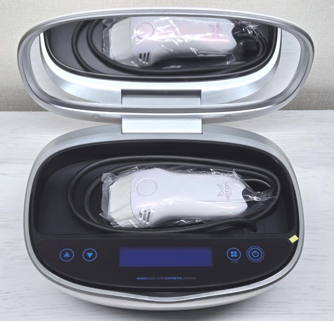 【ほぼ未使用/付属品全付】脱毛器 ケノン Ke-non 8.0 パールホワイト