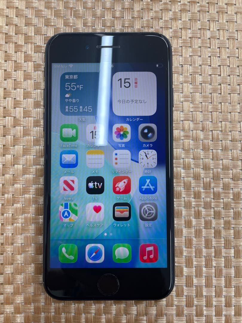 iPhone SE 第3世代 64GBミッドナイトSIMフリー【7607】