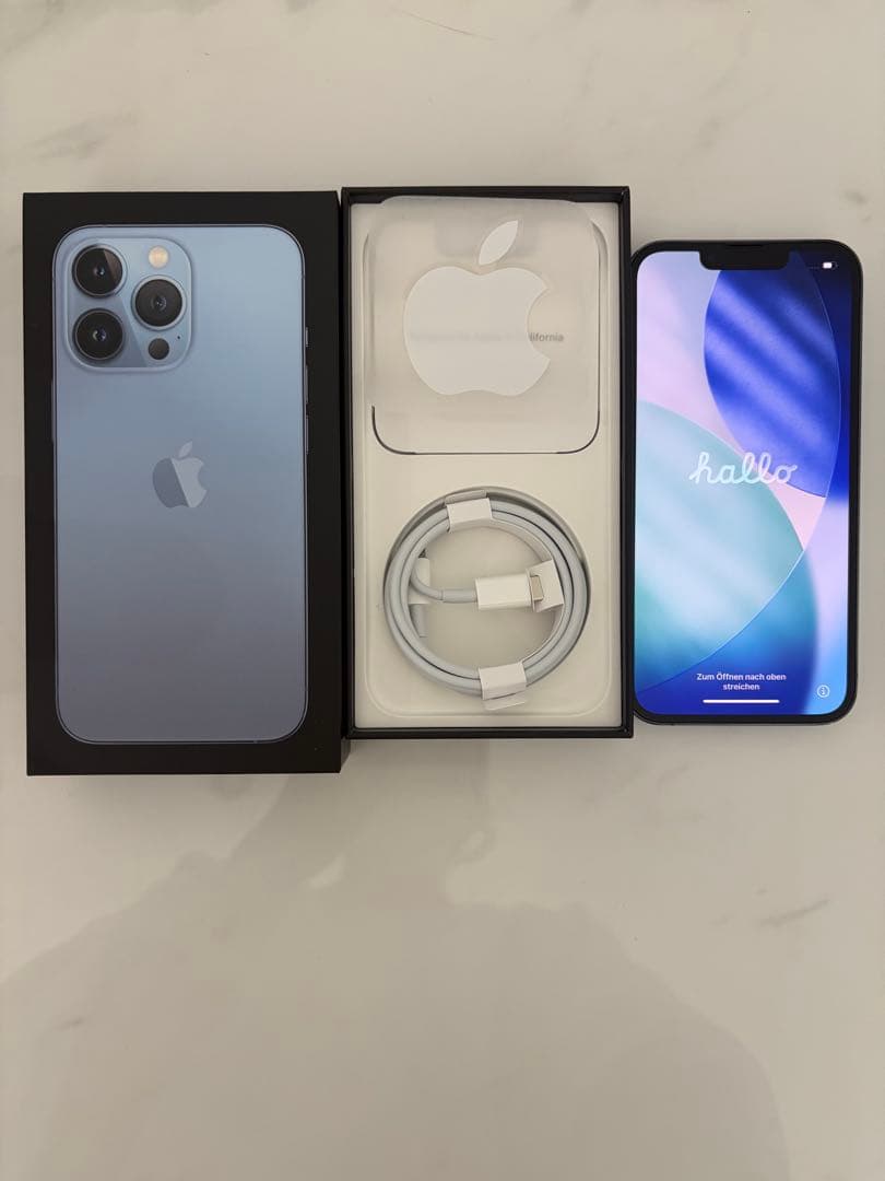 iPhone13 Pro 256GB シエラブルー SIMフリー 箱有 動作良好