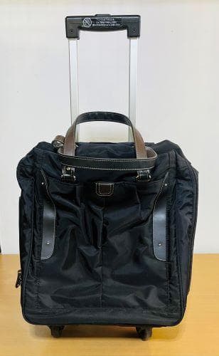 J【中古品】ACE キャリーカート トローリーバッグ 4輪で移動もスムーズ