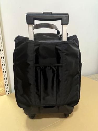 J【中古品】ACE キャリーカート トローリーバッグ 4輪で移動もスムーズ